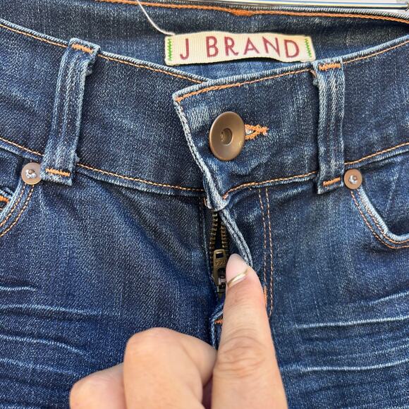 J Brand Low Rise Bell Bottoms Ink Dark Wash Flares  24 Pants Jeans - Picture 7 of 12